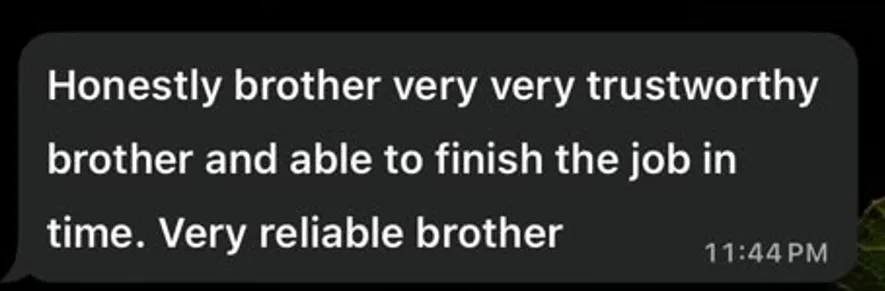 Review from Client